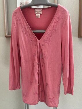 Vintage April Cornell Button Down Long Sleeve Shirt, Sz. M